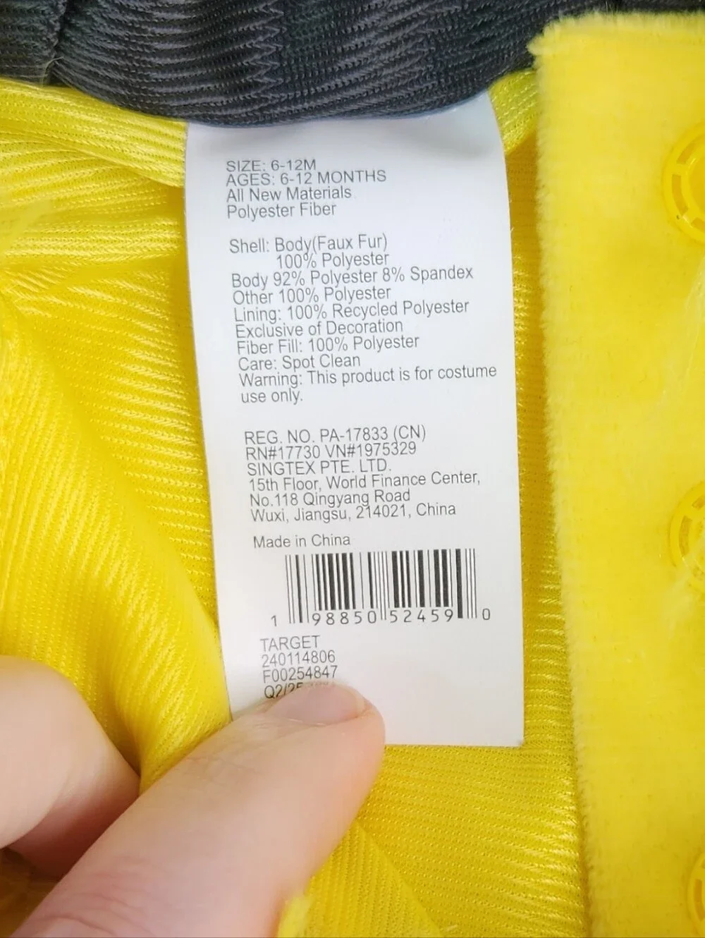Target Hyde and Eek! Yellow & Black Bumblebee Kids Costume